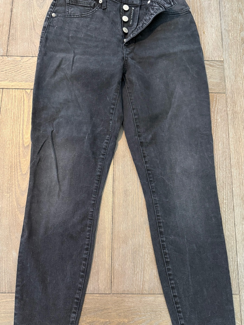 Lucky Brand Black High-Rise Button-Fly Jeans